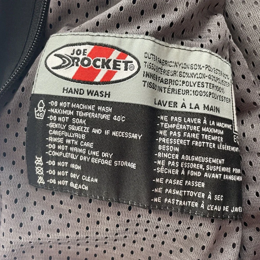 Joe Rocket Womens Motorcycle Jacket Padded Armored‎ Size Medium Black Grey